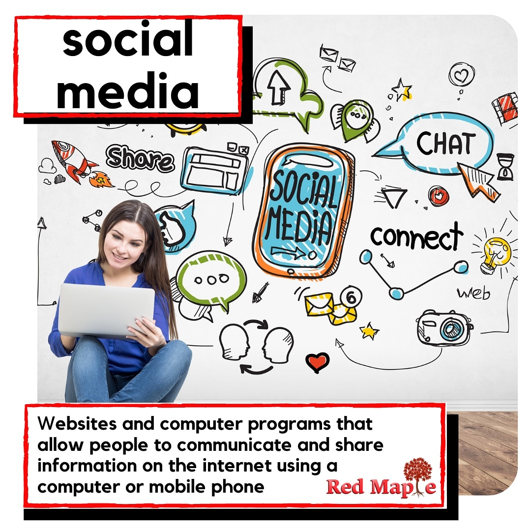 Redmapleidiomas's tweet photo. 💡APRENDE INGLÉS CON NOSOTROS 💡📚🎓
LET'S TALK ABOUT SOCIAL MEDIA 📱💻🖥️
#socialmedia #redessociales #idioms #slang #phrasalverbs #toeflibt #inglés #inglesclass #Englishonline  #englishclass #aprenderinglés  #businessenglish #inglésdenegocios #inglésonline https://t.co/WDEwtNR2r6