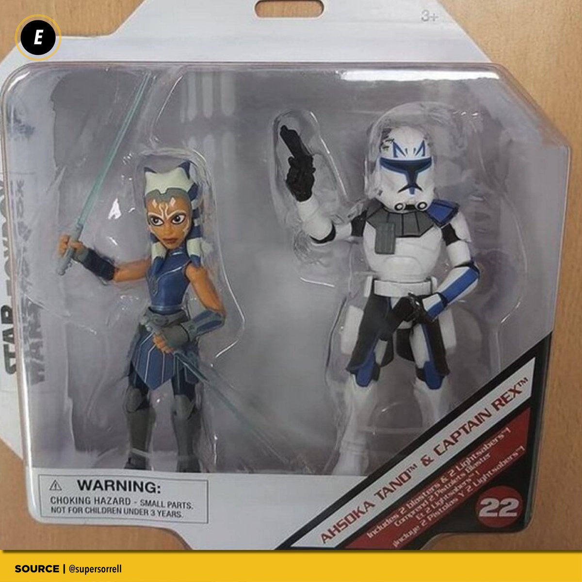 ExcluMagazine's tweet photo. Hat's off to @supersorrell for sharing the first look at the upcoming Disney Toybox Clone Wars Captain Rex & Ahsoka figures which will no doubt shortly be available in bricks & mortar stores and online.
#starwars #theclonewars #ahsoka #captainrex #disney #disneytoybox #exclu https://t.co/Ku7GezZV4y