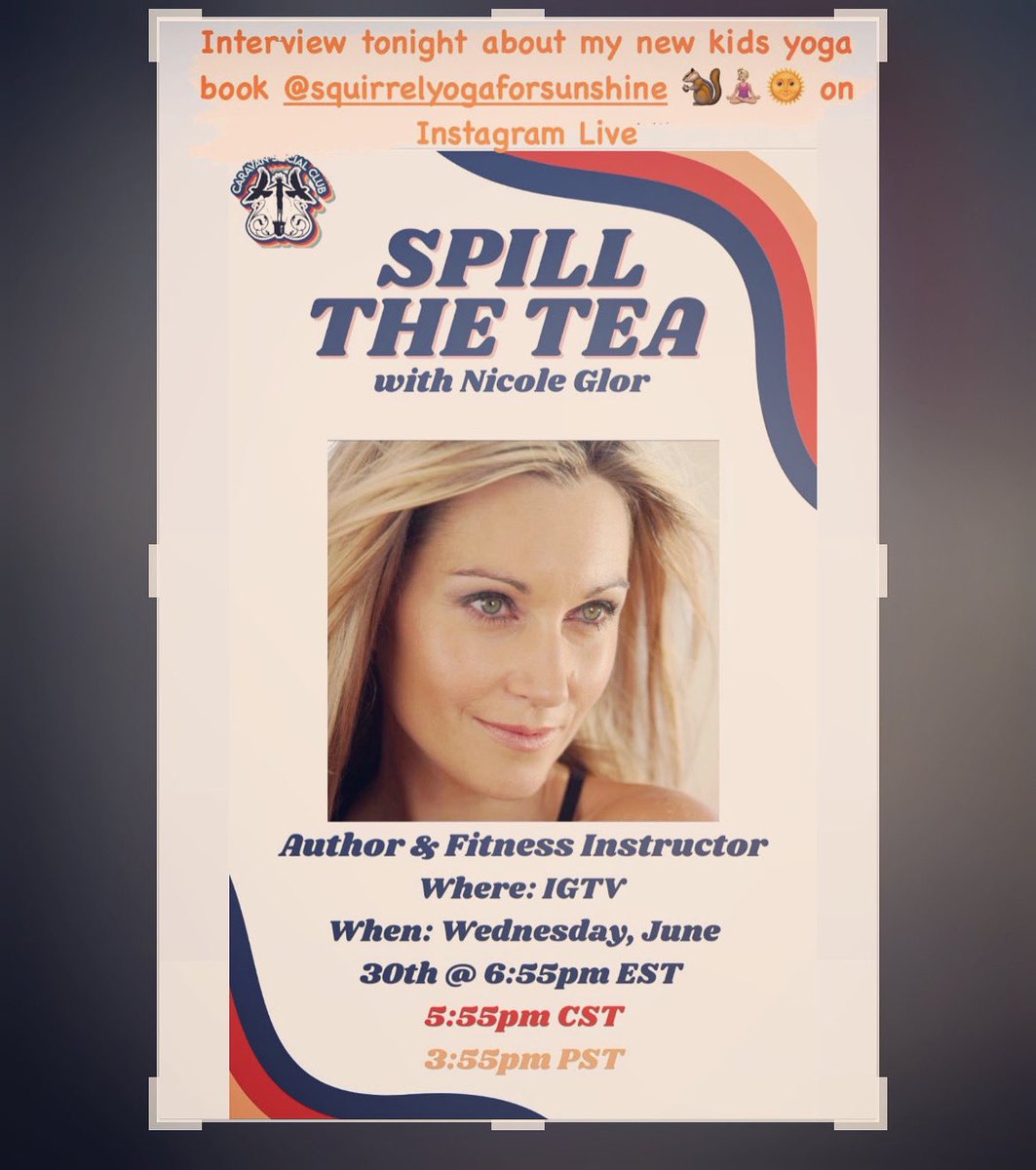 #workoutwednesday Mom camp  this summer? Interview tonight about my new #kidsyoga book 🐿🧘🏼‍♀️🌞#squirrelyogaforsunshine on #instagramlive @caravannyc ! Tune in get your <a href="/for_squirrel/">SquirrelYogaForSunshine</a> book from @Amazon - the 15 min video I shot with my daughter is on the #nikkifitnessapp
