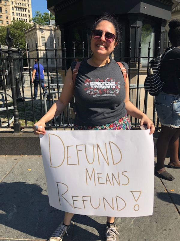 changethenypd's tweet photo. CPR members &amp; partners are on the ground asking @NYCCouncil members to listen to communities and VOTE NO on a budget that doesn't give NYers #NYCBudgetJustice.

Call your Council Member, tell them to vote against a budget that gives NYPD more $$.

Script: https://t.co/9iP5sOVj6t https://t.co/THWm7IAUlj