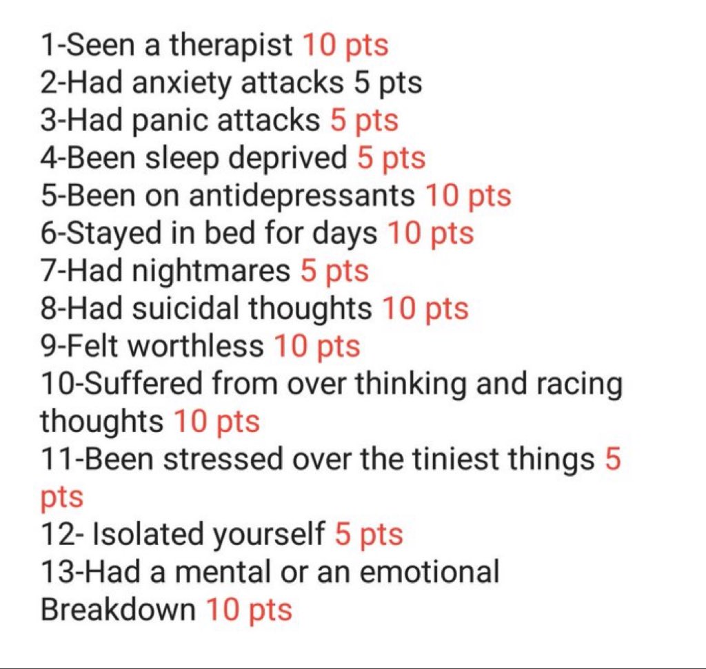 MrUnknwn_'s tweet photo. How stressed or depressed are you?

mine: 25 https://t.co/aSYIO8Lr4N