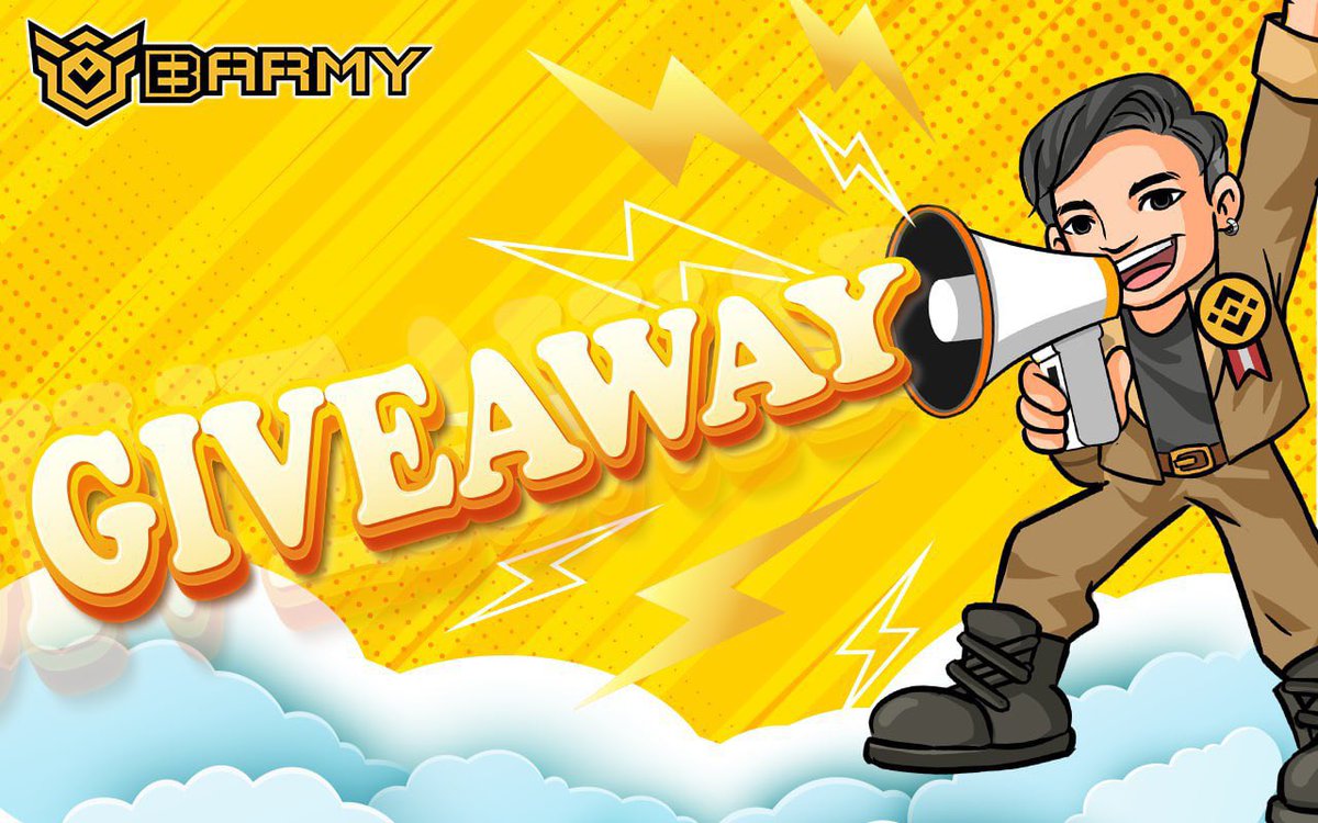 @BARMY_Official and <a href="/newinu_official/">CEO</a> are excited to announce our 48-hour SUPER HUGE Airdrop Campaign.

1. Follow our Telegram and Twitter.
2. RT
3. Tag 3 with proofs

#BARMY Telegram: t.me/bscarmyofficial
#NEWINU Telegram: t.me/NewGuineaSingi…

$1800 in $BUSD for 9 winners!