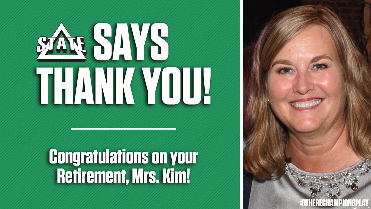 DSUStatesmen's tweet image. THANK YOU MRS. KIM 💚❗️

Congratulations to you Mrs. Kim, our Athletic Business Administrator, on your retirement!

Thank you doesn’t even seem like enough for everything you have done for the #DSUFamily the last 25 years! We’re sure going to miss you! 

#WhereChampionsPlay