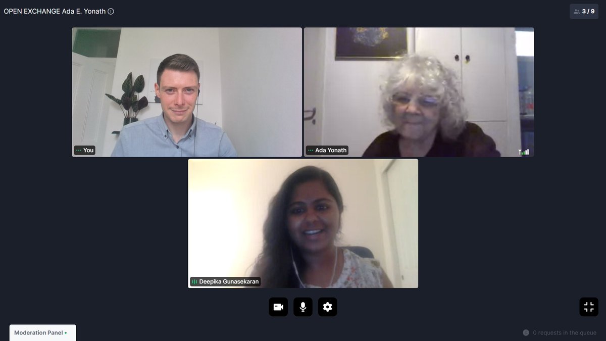 Stefaan Verbruggen (@docbruggsbunny) on Twitter photo Had such fun hosting Nobel Prize-winner, the great Prof Ada Yonath, for an Open Exchange with young scientists as part of the <a href="/lindaunobel/">Lindau Nobel Laureate Meetings</a> Laureate Meeting 2021! #LINO70
Great chats about ribosomes, mRNA treatments, antibiotic resistance, and serendipity in science! 🧬🔬 Had such fun hosting Nobel Prize-winner, the great Prof Ada Yonath, for an Open Exchange with young scientists as part of the <a href="/lindaunobel/">Lindau Nobel Laureate Meetings</a> Laureate Meeting 2021! #LINO70
Great chats about ribosomes, mRNA treatments, antibiotic resistance, and serendipity in science! 🧬🔬