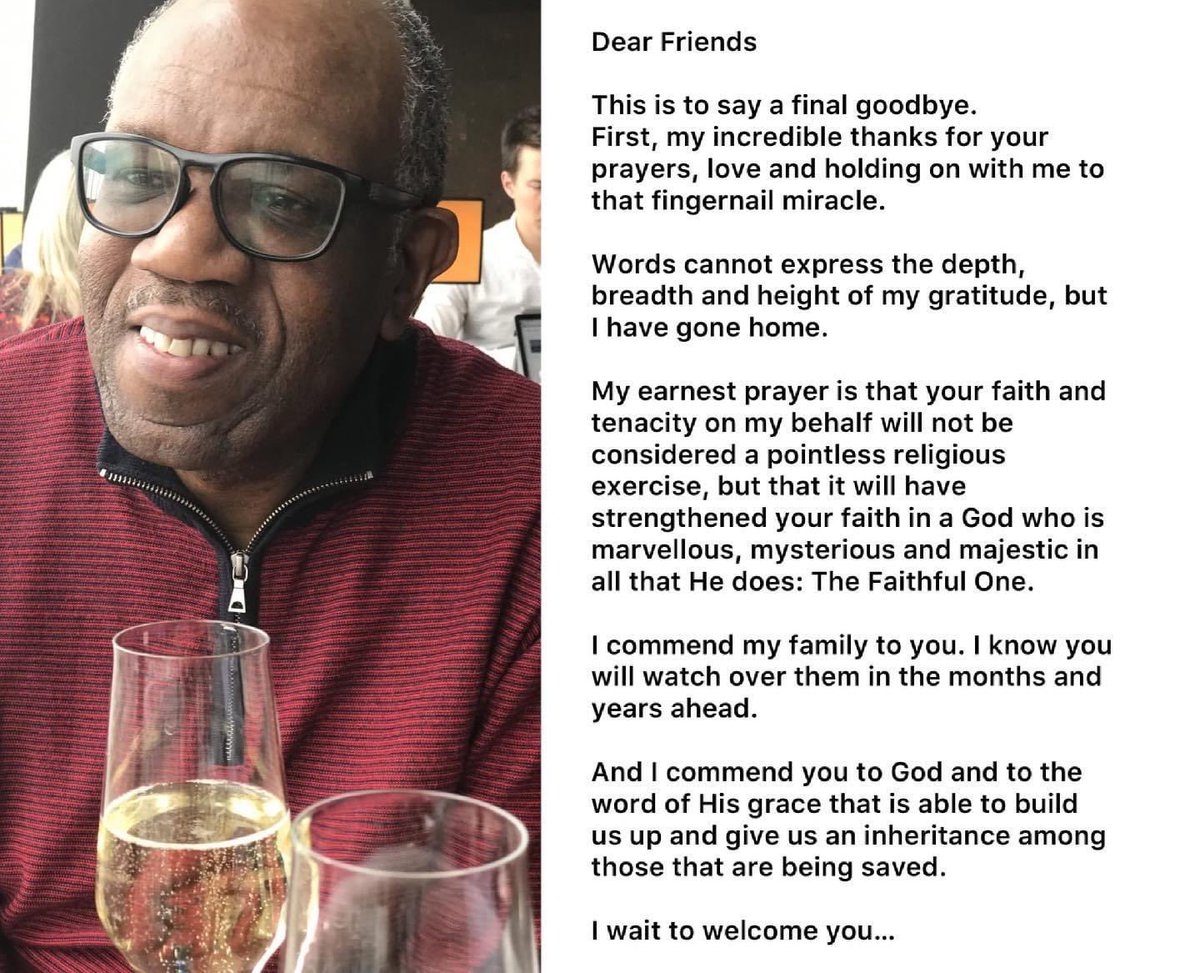 revdison's tweet image. So sorry to hear of the death of our faithful Honorary Canon Joel Edwards, a wise support and a wonderful leader and role model - his words and his life are an inspiration. May he rest in peace and rise in glory.