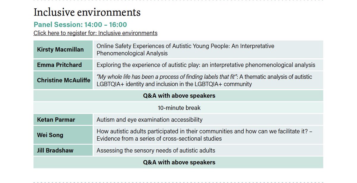 I'm really looking forward to speaking at this panel session on Friday 16th July (2pm) as part of the #AutisticaFestival !

I will be sharing research about the experience of autistic play from the viewpoint of autistic people.