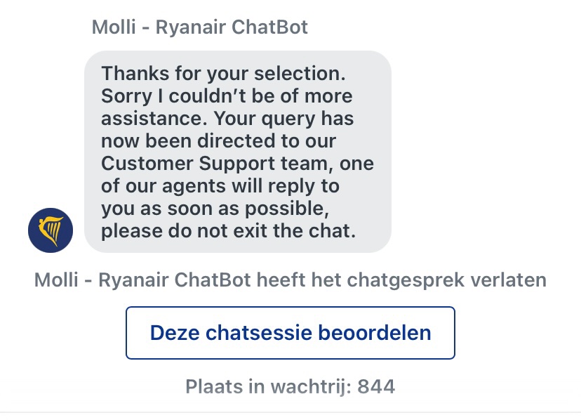 LadasAlexie's tweet photo. @askryanair need to talk to someone from customer support ASAP! Can’t get anyone on the phone and I’m still waiting for someone in the chat https://t.co/vme5jhWwMu