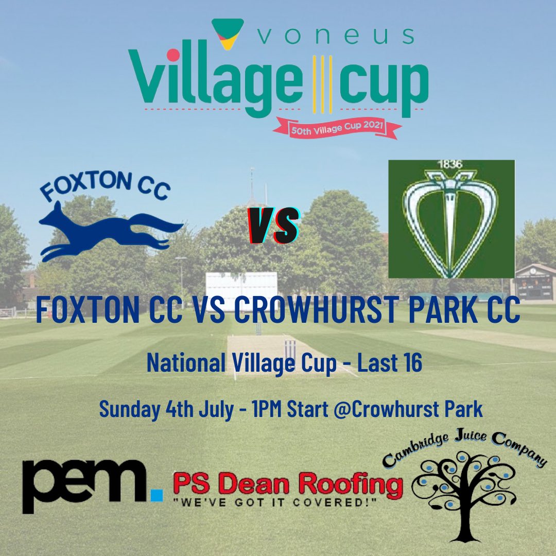Foxton Cricket Club tweet media