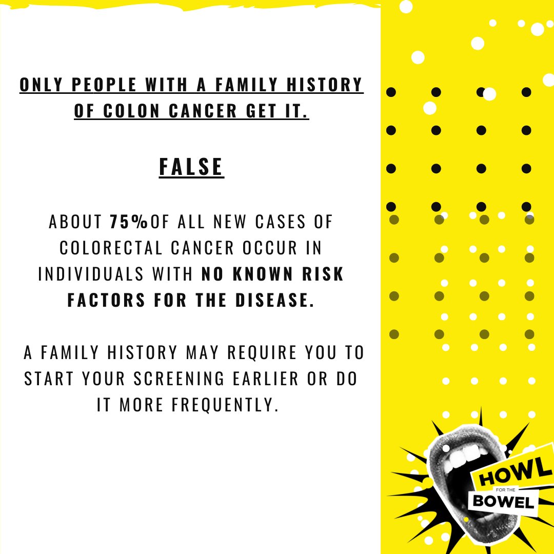 howlforthebowel's tweet photo. Let’s get the facts straight… 🙄 #nobullSHIT

There are many misconceptions when it comes to cancer, so we thought we would shed a-bit of light. 

#bowelcancer #bowel #bowelcanceruk #coloncancer #colorectalcancer @JasonManford @CLP_CRUK @bowelbabe https://t.co/xF5q6LKRNp