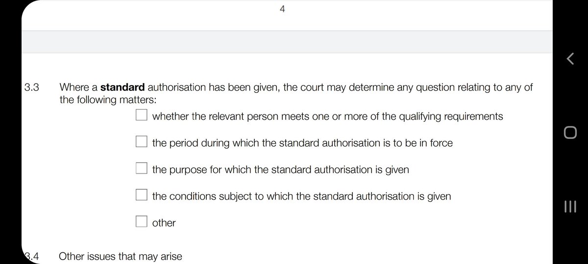 It's a small gripe, but it frustrates me when all of the boxes below on the DLA form are ticked when some clearly don't apply and the grounds only address whether some of the qualifying requirements are met. These are important cases so care should be taken with the forms!