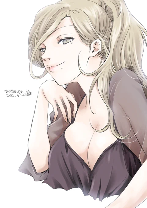 #艦これ版深夜の真剣お絵描き60分一本勝負
#艦これ版真剣お絵描き60分一本勝負_20210630
#リシュリュー +13分でした 