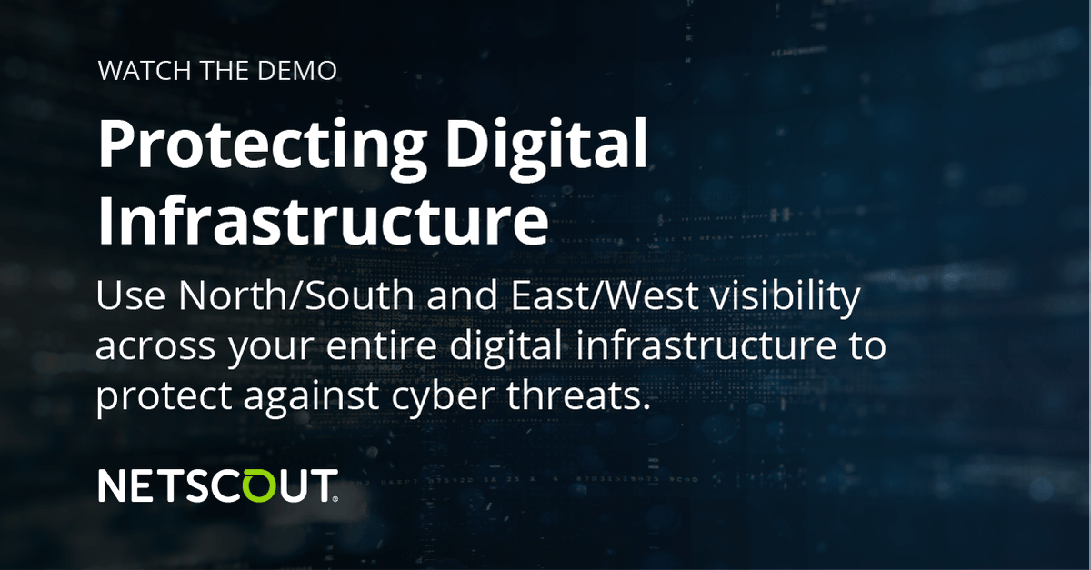 NETSCOUT's tweet photo. Turn massive amounts of #PacketData into actionable insights for efficient detection and investigation for #NetOps and #SecOps teams. Learn all about protecting your digital infrastructure in this demo of #OmnisCyberInvestigator.