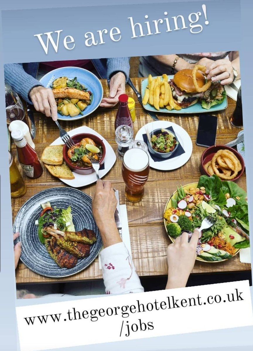 We are hiring! Head to our website thegeorgehotelkent.co.uk/jobs to see our current job opportunities and to apply! <a href="/ShepherdNeame/">Shepherd Neame</a> #shepherdneame #cranbrook #tunbridgewells #kent #hospitality #jobs