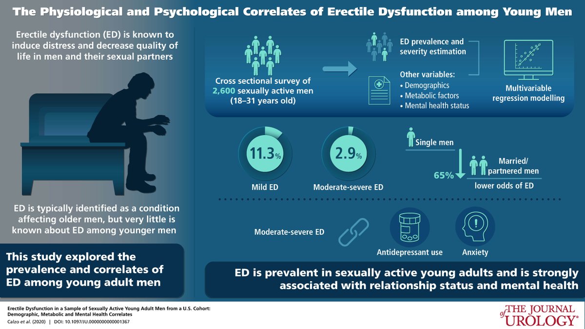 JUrology's tweet photo. Erectile Dysfunction in a Sample of Sexually Active Young Adult Men from a U.S. Cohort: Demographic, Metabolic and Mental Health Correlates https://t.co/7TztRiINUX https://t.co/nfyQh3MXfn