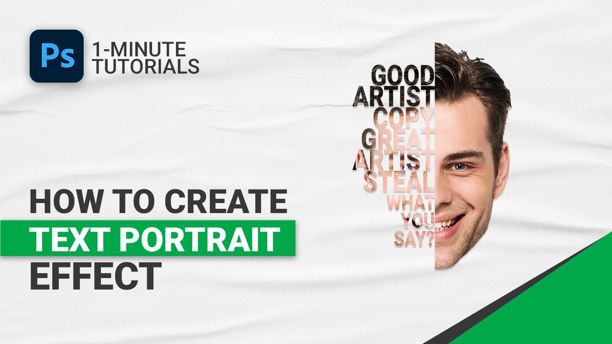 tuixelofficial's tweet photo. In this tutorial you will be learning how to create text portrait effect.
Share your thoughts in comments.

Need Our Help?
Sent DM/Email at : care.tuixel@gmail.com

Full Tutorial : https://t.co/6mT9Vm3Ow1

#photoshoptutorials #photoshopskills #learndesigning #designtutorials https://t.co/8BlT6IyH6v