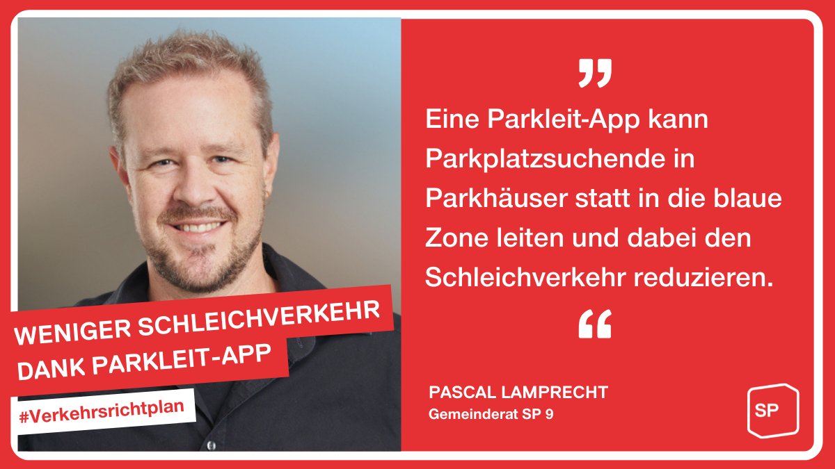 Weniger Schleichverkehr und eine einfachere und intelligentere Parkplatzsuche dank Parkleit-App: eine sinnvolle Sache! 👍 #Verkehrsrichtplan #grzh