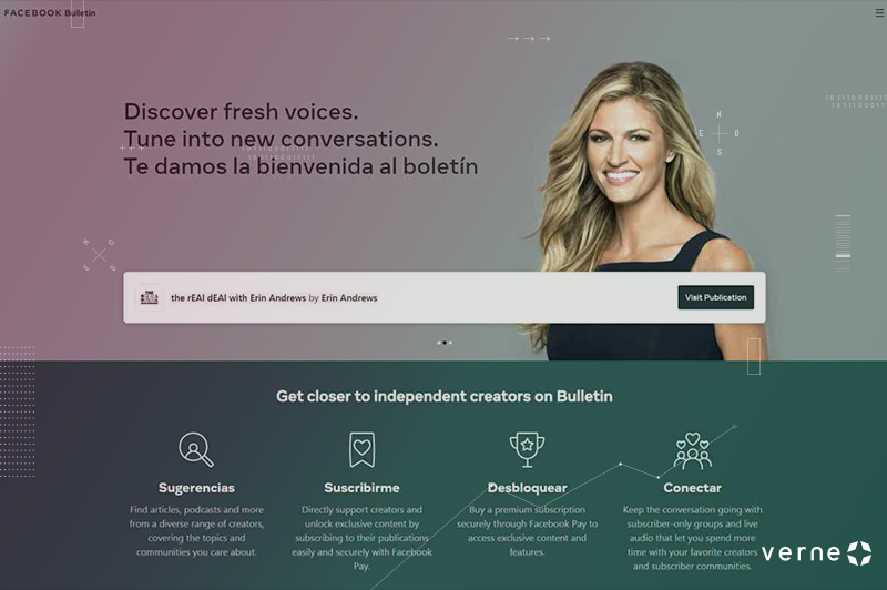En el día mundial de las redes sociales, Facebook lanzó su plataforma de creación de newsletter llamado Bulletin.

La plataforma permitirá a escritores y bloggers crear y compartir contenidos de newsletter y podcast tanto gratuita como de pago.

#VerneUY #Facebook #Newsletter