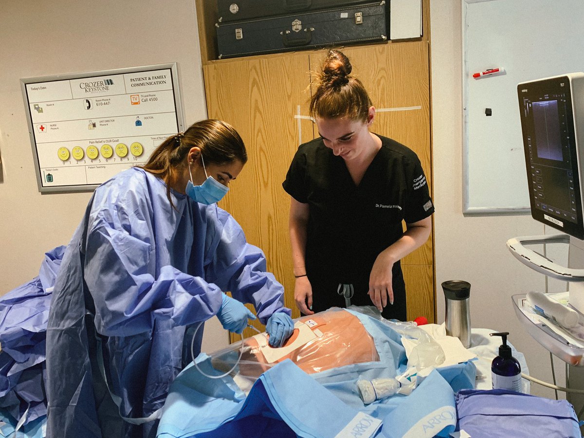 Crozer EM Residency (@crozerem) on Twitter photo Happy move-up day! Our freshly minted <a href="/CrozerEM/">Crozer EM Residency</a> and <a href="/crozersurgery/">crozersurgery</a> PGY1s wrapped up orientation perfecting their central line skills led by outgoing EM chief <a href="/JoshPathman/">Josh Pathman, MD</a> and PGY3 Pam Maisey. Strong work, everyone! Happy move-up day! Our freshly minted <a href="/CrozerEM/">Crozer EM Residency</a> and <a href="/crozersurgery/">crozersurgery</a> PGY1s wrapped up orientation perfecting their central line skills led by outgoing EM chief <a href="/JoshPathman/">Josh Pathman, MD</a> and PGY3 Pam Maisey. Strong work, everyone!