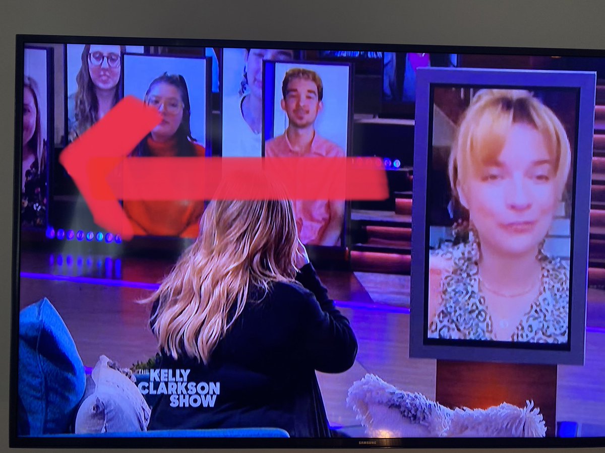 I was never more excited to be in a <a href="/KellyClarksonTV/">The Kelly Clarkson Show</a> virtual audience as I was the day my soul sister <a href="/annefrances/">Frances-Anne Kearsley</a> was on the show. This was as close as I got to a picture with Annie! I still love it! 🤣💕<a href="/kellyclarkson/">Kelly Clarkson</a> <a href="/annefrances/">Frances-Anne Kearsley</a> <a href="/SchittsCreek/">Schitt's Creek</a> <a href="/danjlevy/">Dan Levy</a>