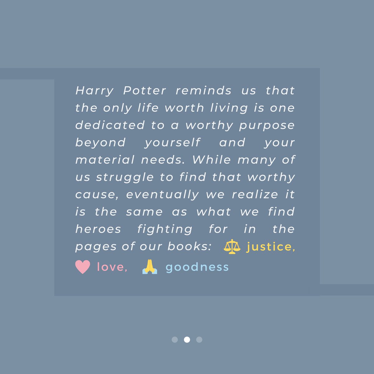 thinkbites's tweet image. ⚖️  Justice
❤️  Love
🙏  Goodness

Author Bilkis Bharucha bridges the themes between the Harry Potter series and teachings in Islam that we live by on a daily basis.

Read &apos;Bringing the Nonmaterial to the Fore: Reading Harry Potter as a Muslim&apos;: thinkbites.org/2021/06/06/bri…