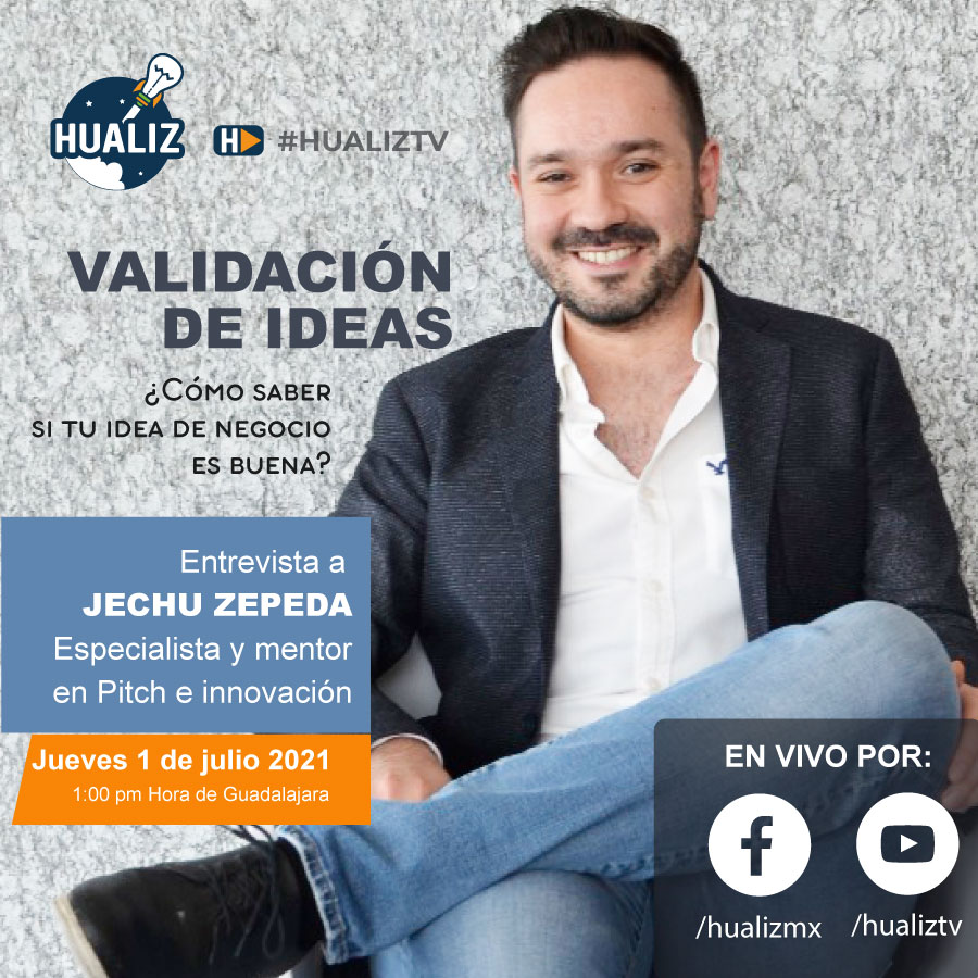 ¿Tienes dudas sobre tu idea de negocio? En esta charla abordaremos técnicas y consejos para validar tu idea y saber si vas por el camino correcto.
¡No te lo pierdas! Jueves 1:00 pm con <a href="/JechuZepeda/">Jechu</a>