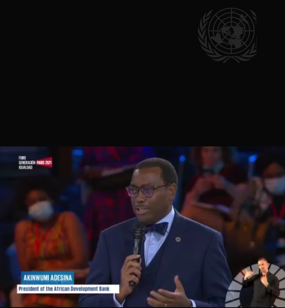 Au Forum #GenerationEquality le Président de @AfDB_Group, M. @akin_adesina a présenté l'initiative de soutien à l'entreprenariat des femmes ' AFAWA'. Il a précisé que 100% des opérations des♀️ doivent démontrer ce qu'elles feront pour que la banque finance leur projet.