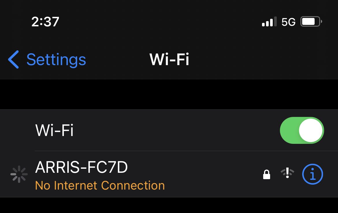Gohpom1's tweet image. Looks like after a hard reset and waiting a couple min Spectrum is still down. Stream is canceled at the moment until I get it resolved. 😣 Waiting for support on phone. #streamproblem #internet #struggles