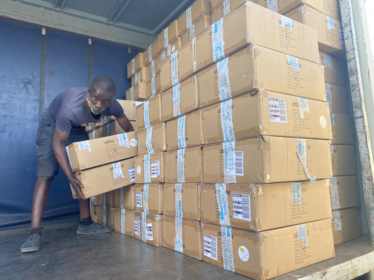 Today we took delivery of 50 000 Puberty Booklets....and we are almost ready to hit the road, well after the lockdown!!! #AKGIS, #periodpoverty #puberty