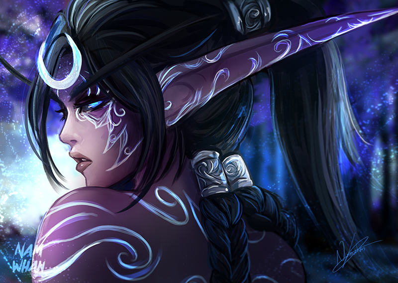 Namwhan_art's tweet image. "Ma vie pour la sienne."

@Warcraft_FR 
#worldofwarcraft #chainsofdomination #tyrande