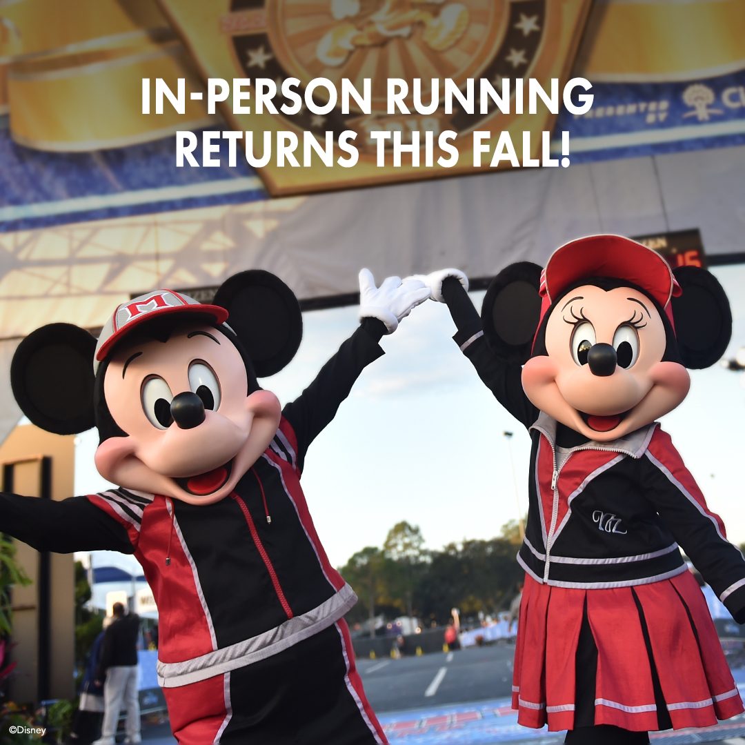 DisneyParks's tweet image. Every mile, still magic. ✨ @runDisney can’t wait to welcome you back to @WaltDisneyWorld Resort, just in time to celebrate #DisneyWorld50! Learn more about the 2021-2022 #runDisney race season: bit.ly/2TcPifn