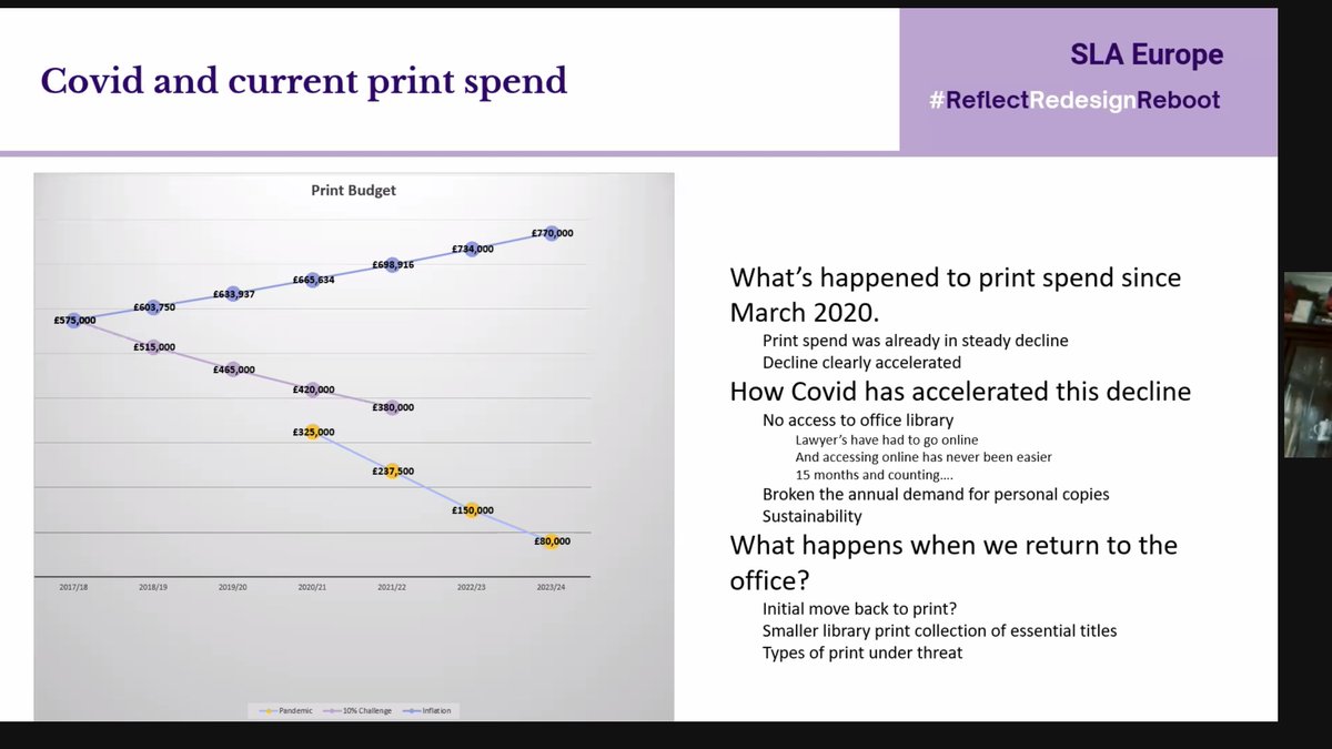 SeemaRampersad's tweet image. Michael Maher is covering Change Management aspects of library  &amp;amp; information services, especially in law firm who need business knowledge.  Change Management opportunity with digital trends, print content &amp;amp; changes within the workplace since the pandemic.  #ReflectRedesignReboot