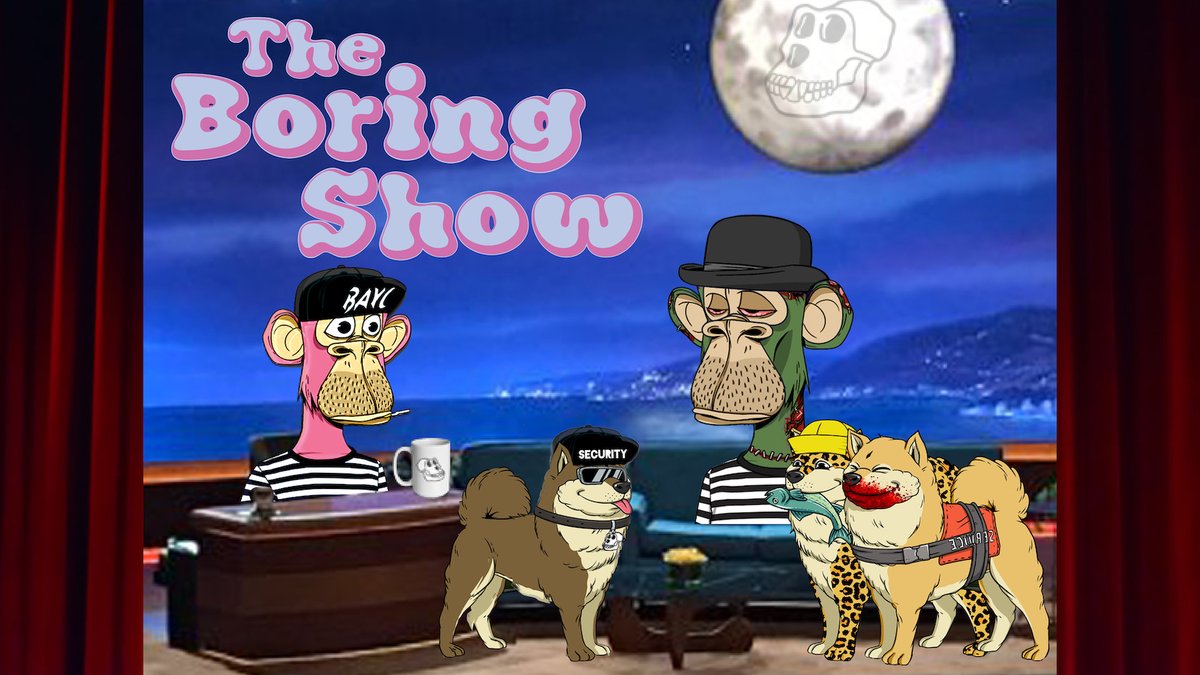 Join @the_boringshow today @ 9:30am PST as we drop Episode 6 with Richard Vagner (@RichVagner) with a very special musical performance! 

You won't want to miss this!
youtu.be/grz1sozEWZw 

@BoredApeYC I promise you, this is the best one yet!

#BoredApeYachtClub #theboringshow