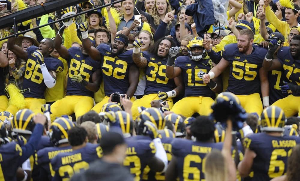 Cam11Henry's tweet photo. After a great conversation with @Coach_Casula  I am excited to announce I have received a PWO from the University of Michigan.🔵🟡 https://t.co/8WmZT8JKEt