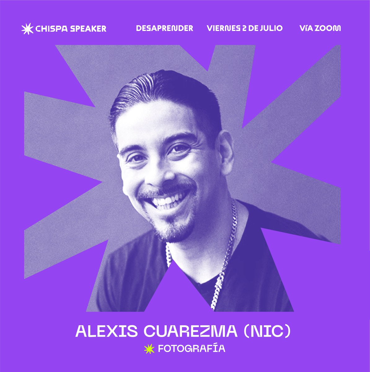 chispafest's tweet photo. @AlexisCuarezma es un #fotógrafo y director especializado en retratos súper 🔥. De origen nicaragüense, y residente en #SanFrancisco, Estado Unidos. Alexis ha trabajado con prestigiosas marcas como Nike, Sports Illustrated, LA Times, New York Times, HBO, entre otros. https://t.co/IepnMd8zQo