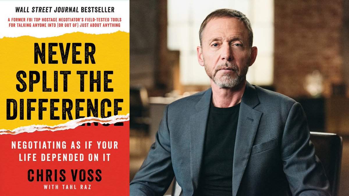 This book walks you through incredibly powerful negotiating techniques that you can use in every part of your life (especially with your terrorist kids). Here’s a hint of how good it is:  4.5 stars, 17,300 reviews. buff.ly/3gsPH5Y