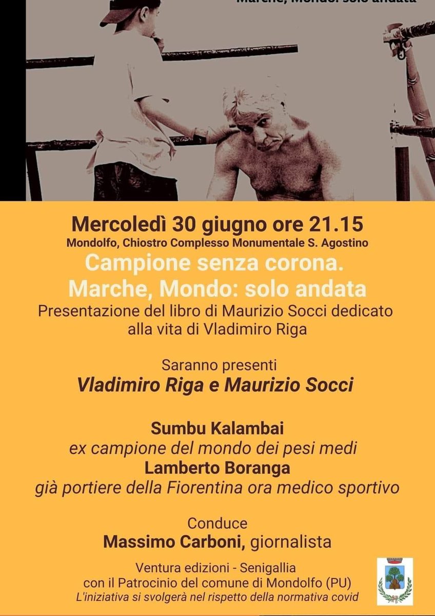 Da ragazzo volevo fare il Calciatore.
I miei piedi non erano d’accordo.
Il mio piano B era diventare scrittore.
Stasera, a quarant’anni suonati (a ritmo di giornalismo), realizzo un sogno. 
Per chi si trovasse dalle parti di Mondolfo, vi aspetto 💙⚽️🥂