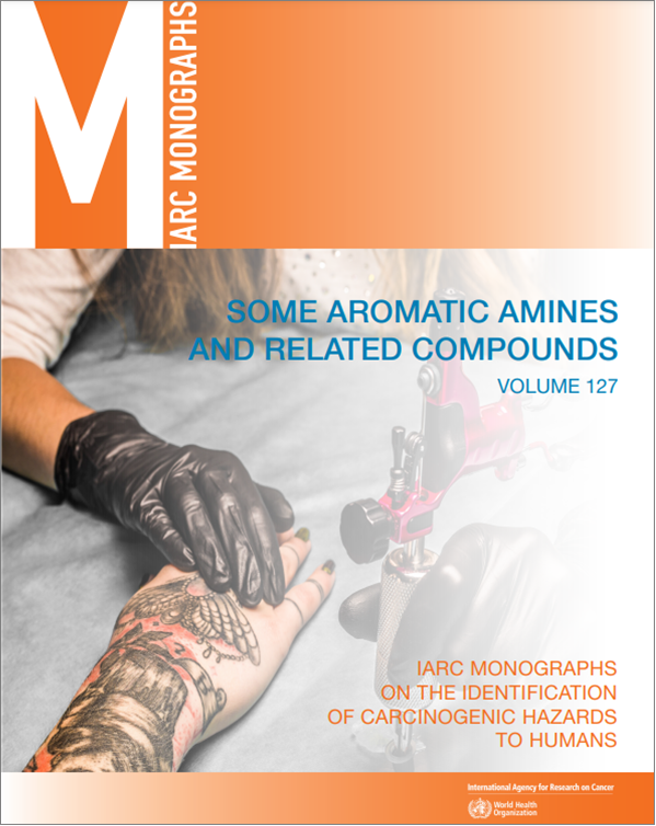 IARCWHO's tweet photo. The IARC Monographs volume 127 on some aromatic amines and related compounds is now available online. 
https://t.co/v2LfeiHN2Q https://t.co/Tz89WVxgoS