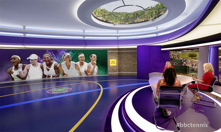 SVGEurope's tweet photo. Wimbledon Championships 2021 looking bigger and better than ever before on BBC Sport with new virtual studio
https://t.co/H7NWhhDp7V https://t.co/aFkLz0wv3K