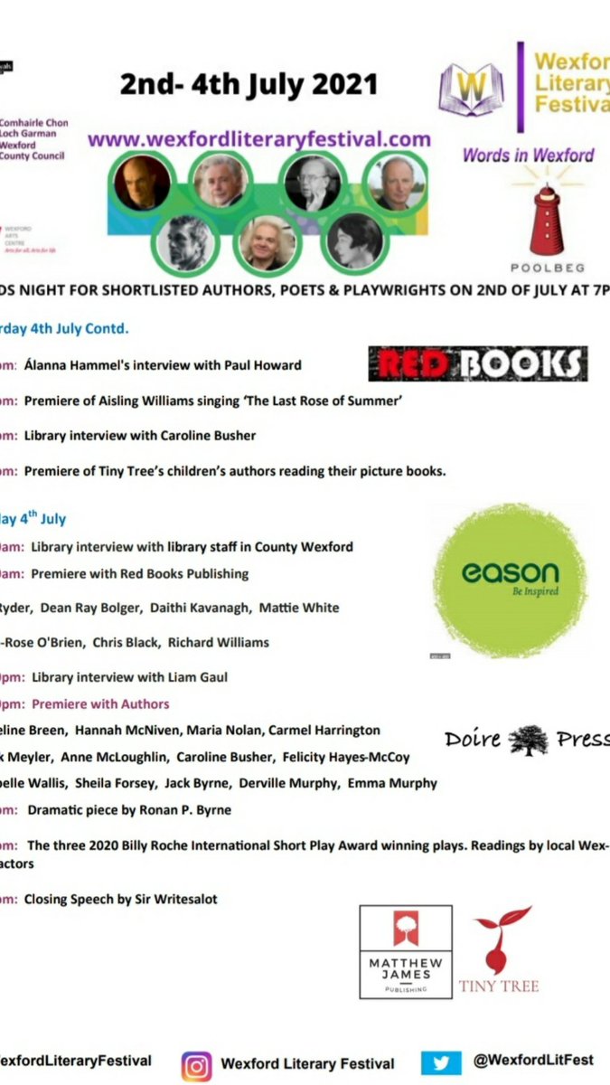 Wexford Lit Fest (@wexfordlitfest) on Twitter photo Check out this year's programme for events happening this weekend. It's a programme to suit all age groups. Spoken Word, Children's Events, International and Local authors and more, so get your literature on! #WordsInWexford #Wexlitfest21 #WritingCommunity <a href="/wexfordcoco/">Wexford County Council</a> Check out this year's programme for events happening this weekend. It's a programme to suit all age groups. Spoken Word, Children's Events, International and Local authors and more, so get your literature on! #WordsInWexford #Wexlitfest21 #WritingCommunity <a href="/wexfordcoco/">Wexford County Council</a>
