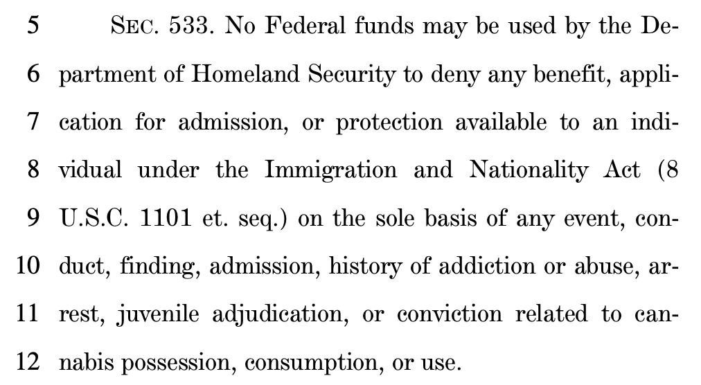 tomangell's tweet photo. BIG: The House Appropriations Committee is calling for marijuana-related protections for immigrants and military veterans—and is pressing USDA, FDA and DEA to loosen hemp and CBD restrictions.

https://t.co/RcaAJ4jHgP https://t.co/bFSAvNWxmY