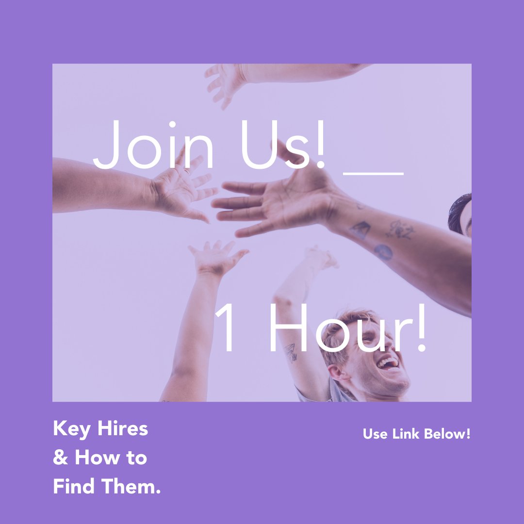 Polaris_Talent's tweet image. Join us in one hour for our Roundtable discussion on Key Hires and How to Find them. 

We have recruiting industry expert Marie Watkins of @Polaris_Talent and Christian Miller of @poplarventures. 

Use the link below to Join us at 12PM CST!
buff.ly/3q1K7uv