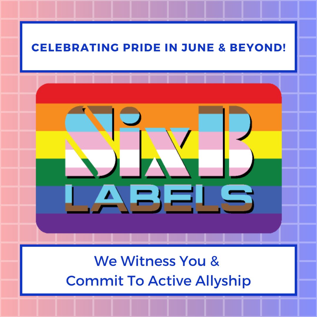 sixblabels's tweet photo. As we close Pride Month we will continue to celebrate &amp; commit to active allyship year-round!

#SixBLabels #Pride #LGBTQ #LGBTQPlus #LoveIsLove #Pride🌈 https://t.co/qOagDgiwEa