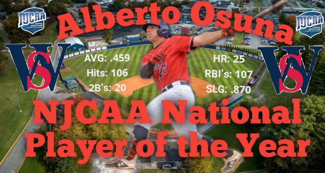 Congratulations to Alberto Osuna on being named NJCAA National Player of the Year!!!!!!