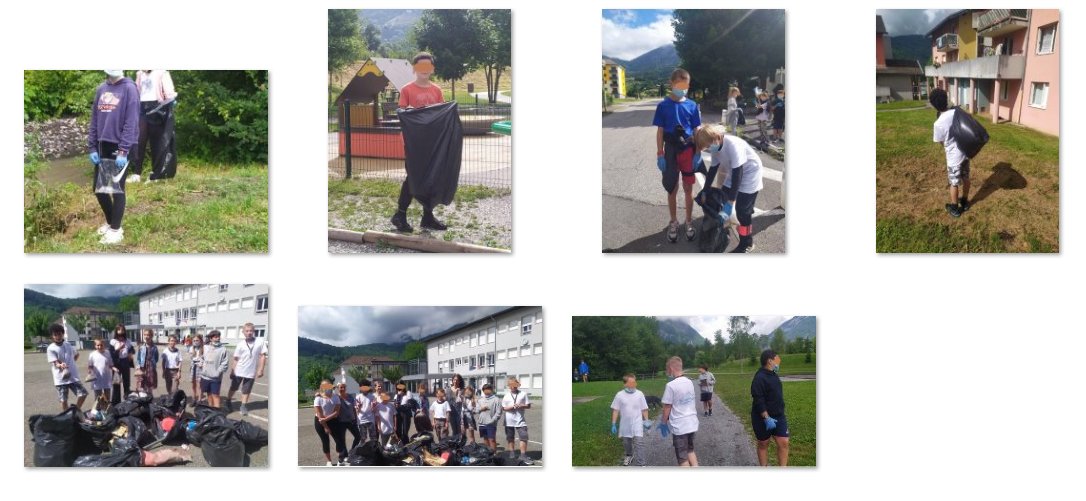 Les élèves de 5è ont nettoyé leur environnement, avec le concours d'adultes du collège, de la mairie, des parents d'élèves, du secteur jeunesse et d'un éducateur de la Sauvegarde.
Un partenariat mené par les élèves du CVC et Sabine VANIN, CPE.