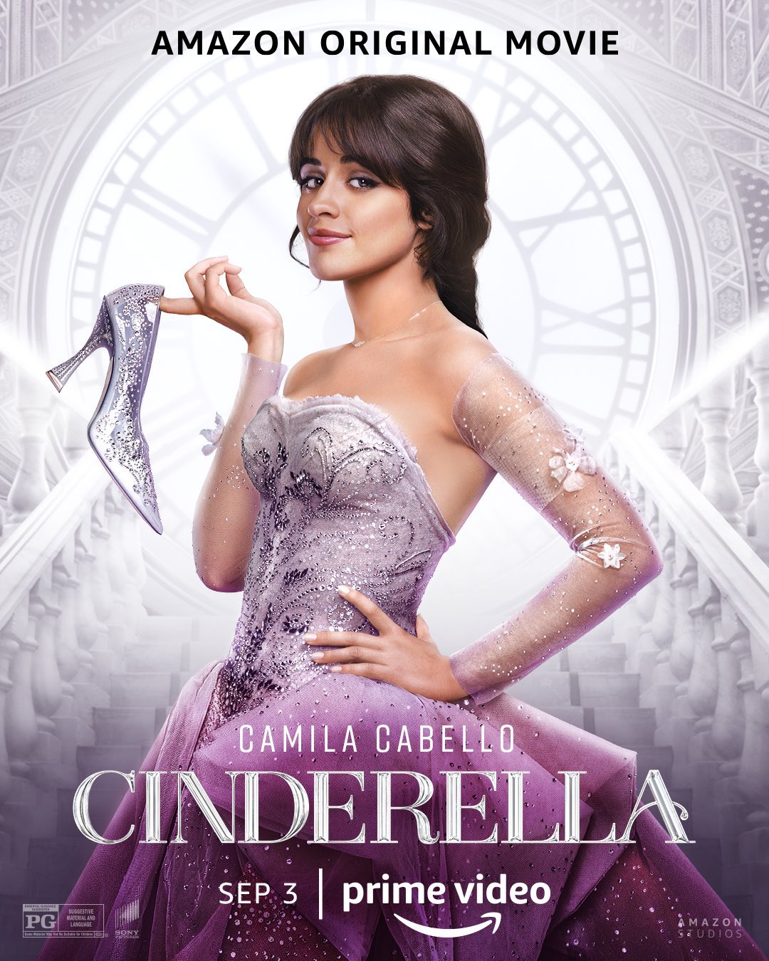 official poster of the musical Cinderella movie starring Camila Cabello.