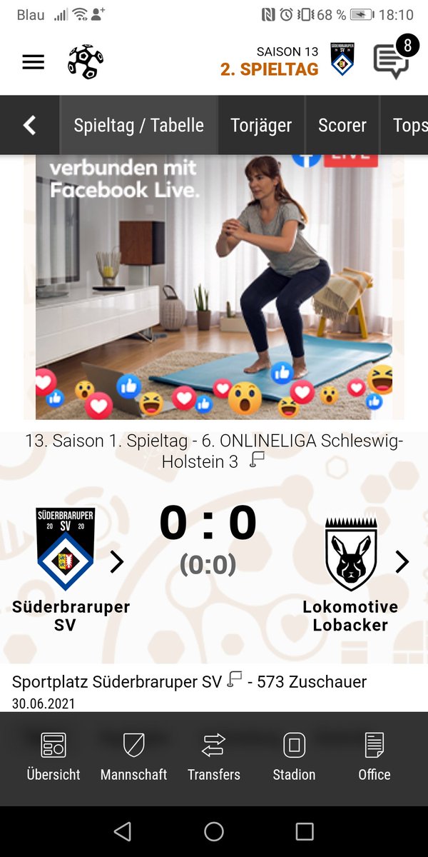 Im ersten Spiel der Saison, kommen wir nicht über ein Unentschieden hinaus. Das gute ist hinten steht die Null, das schlechte vorne auch 🥳. Im Grunde wissen wir noch nicht, wo wir stehen. Das nächste Spiel wird sicherlich anders laufen, hoffentlich in die richtige Richtung