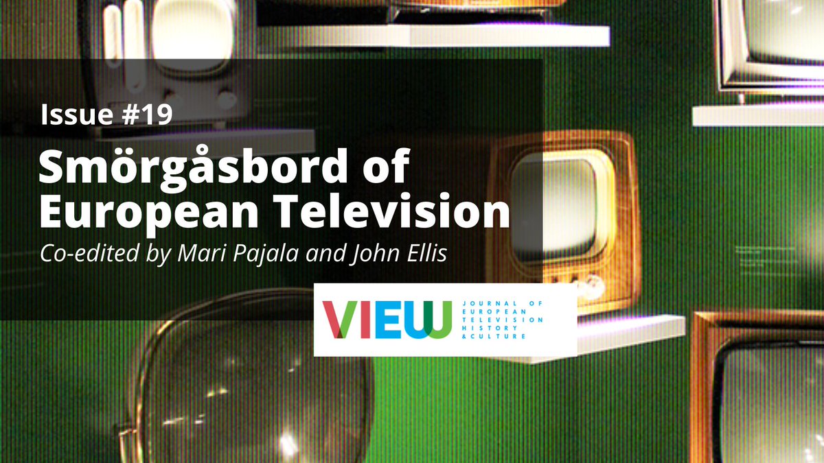 Our latest issue #19: Smörgåsbord of European Television is now out🎉

👉This issue introduces a collection of articles covering #TV in Germany, Greece, Hungary, Malta, Russia, Spain, Sweden &amp; Turkey

Co-edited by Mari Pajala and John Ellis 

Enjoy➡️bit.ly/3qBMa8O