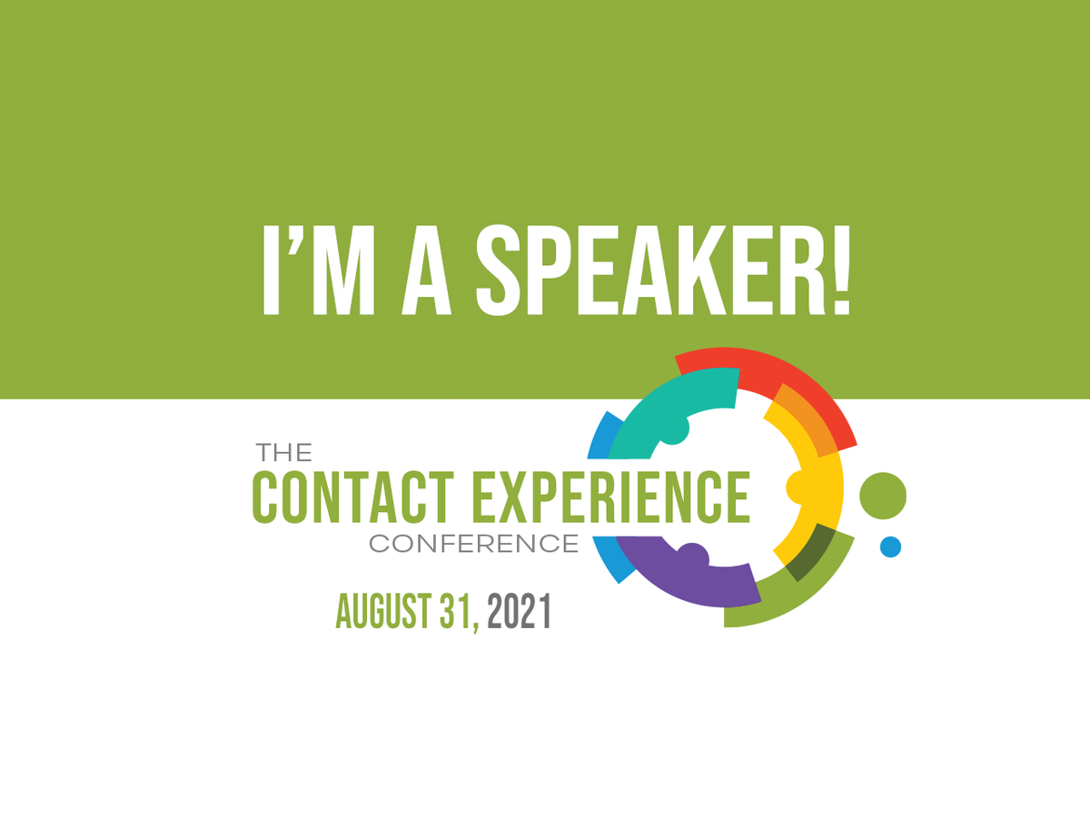 Don't forget to register for the upcoming #TheContactExperience Conference on 8/31. I'll be there sharing my thoughts on the results of the 2021 #ContactCenter Survey and the likely impact and implications on your #CCTR. Hope to "see" you there! bit.ly/3x7uAMz