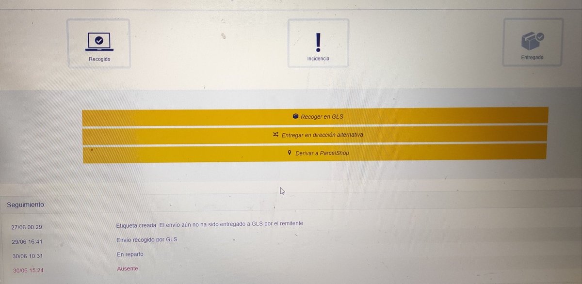 erluuiisiitoo's tweet photo. Una vergüenza el servicio de @GLS_Spain @GLS_clientes llevo todo el dia esperando un paquete que decia que se iba a entregar el dia de hoy y el repartidor ni ha picado a casa ni llamado y ha marcado incidencia de que estaba ausente cuando me urge ese pedido. https://t.co/F0MfaZByNR