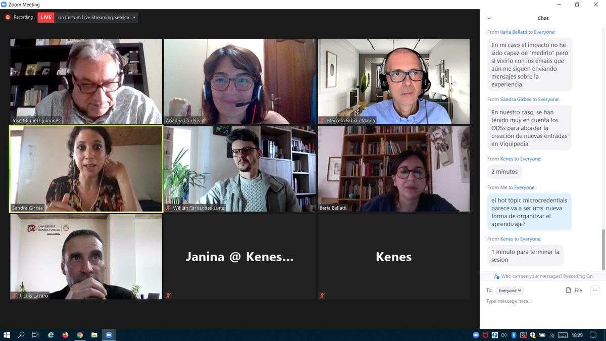 AriadnaLlorens's tweet image. Interessant Sessió Oral-6.3. al #CIDUI2021 
Experiències d&apos;aprenentatge servei
Propostes formatives que van més enllà, compromeses amb l&apos;entorn i la societat, i fan que la motivació i l&apos;aplicabilitat de l&apos;aprenentatge, s&apos;incrementi significativament: gràcies a tots els ponents!